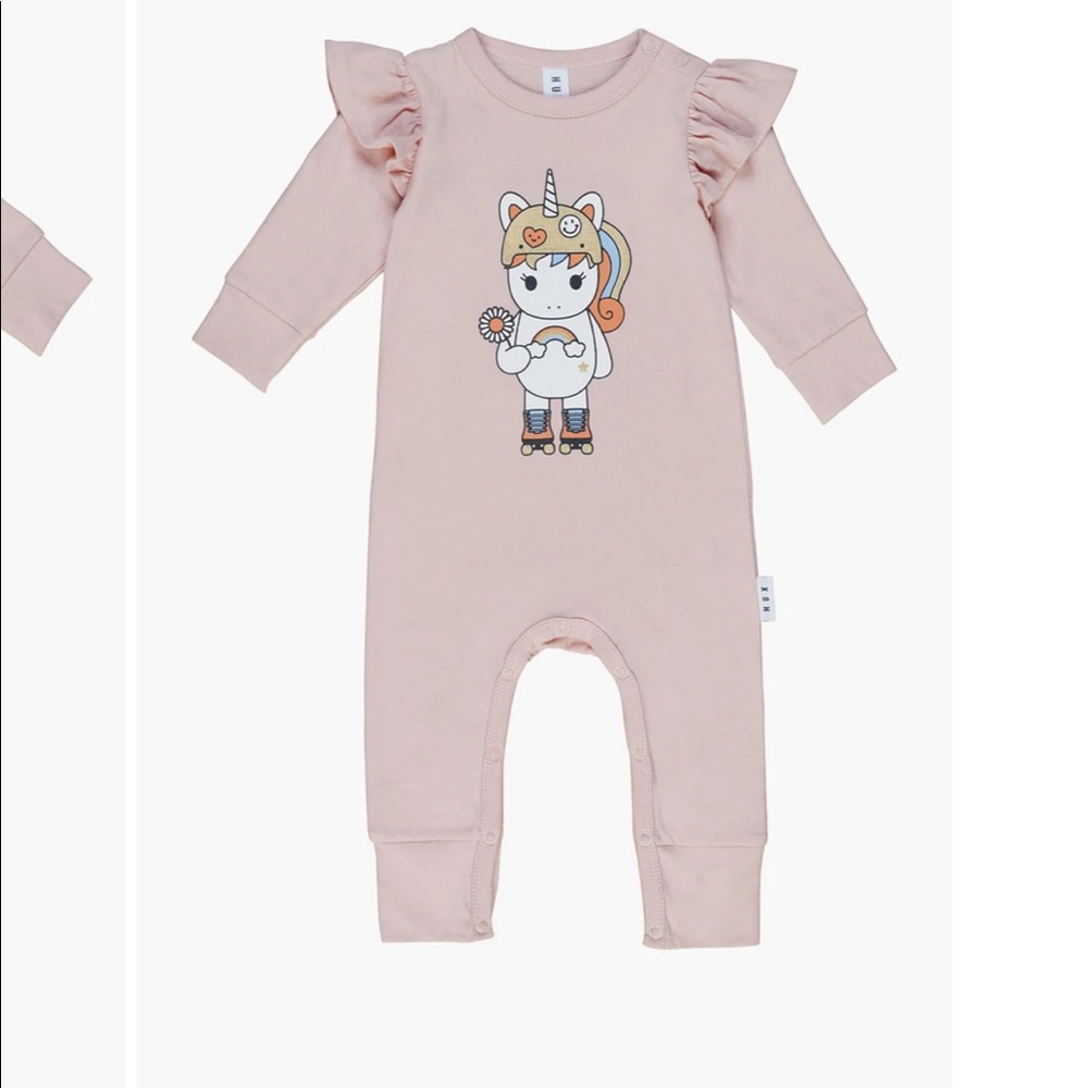 Huxbaby Skater Girl Frill Baby Romper